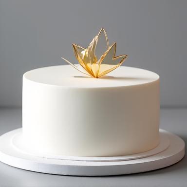 Sleek corporate cake with company logo for an event
